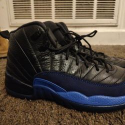 Air Jordan 12 Retro Black Blue Sneakers