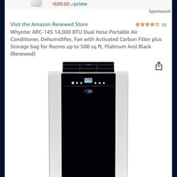 Whynter ARC-14S Air conditioning 