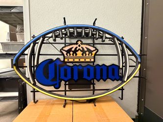 Corona Beer Football Neon Light Sign