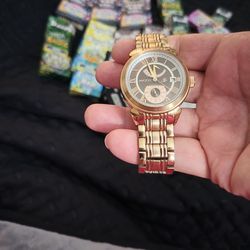 Gold Automatic Movement Watch