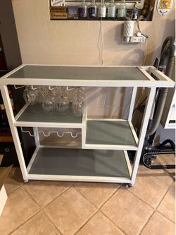 Indoor Bar Cart - White