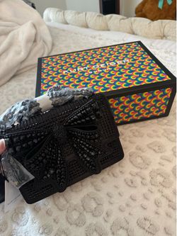 kurt geiger rhinestone bow bag