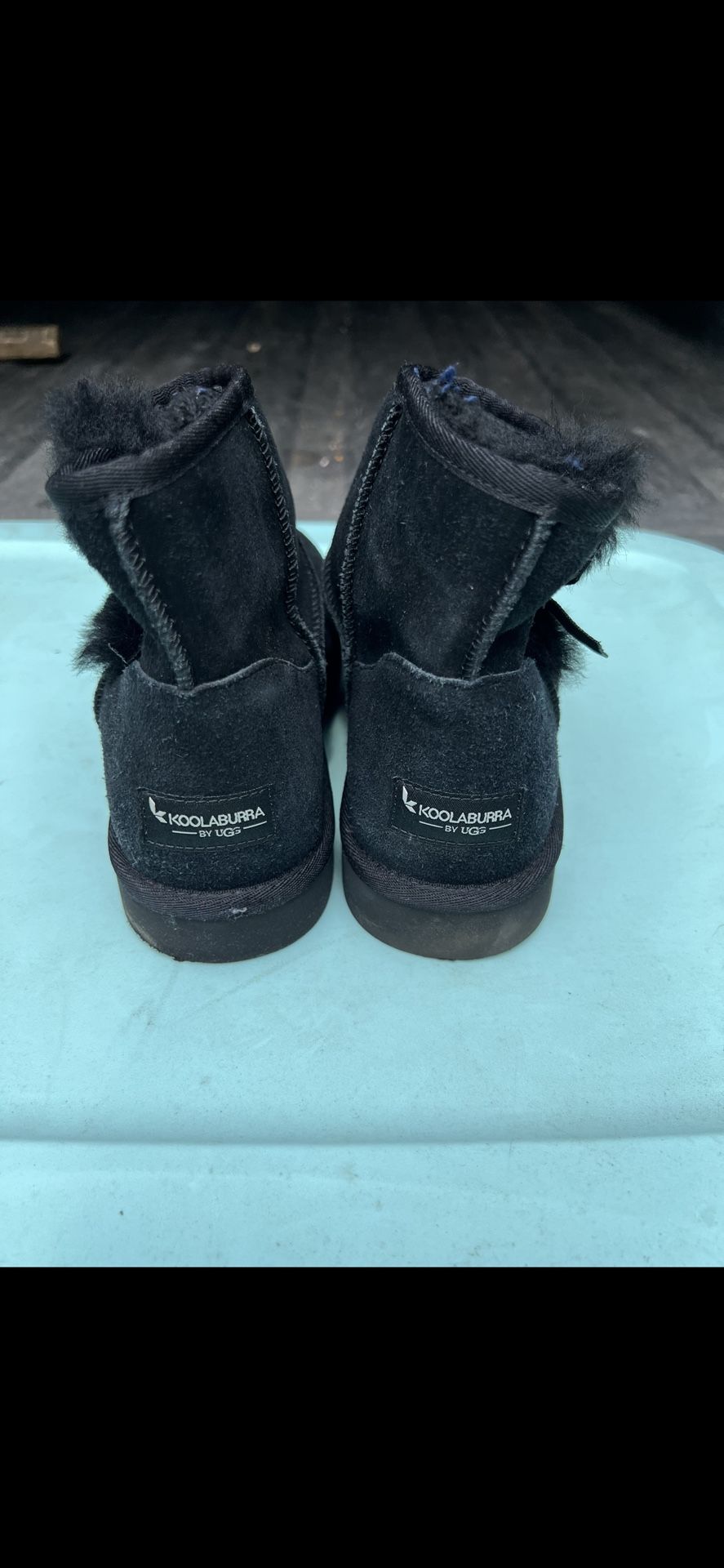 Koolaburra by UGG Winter BOOTS Woman’s Size 9 Tall Black Suede