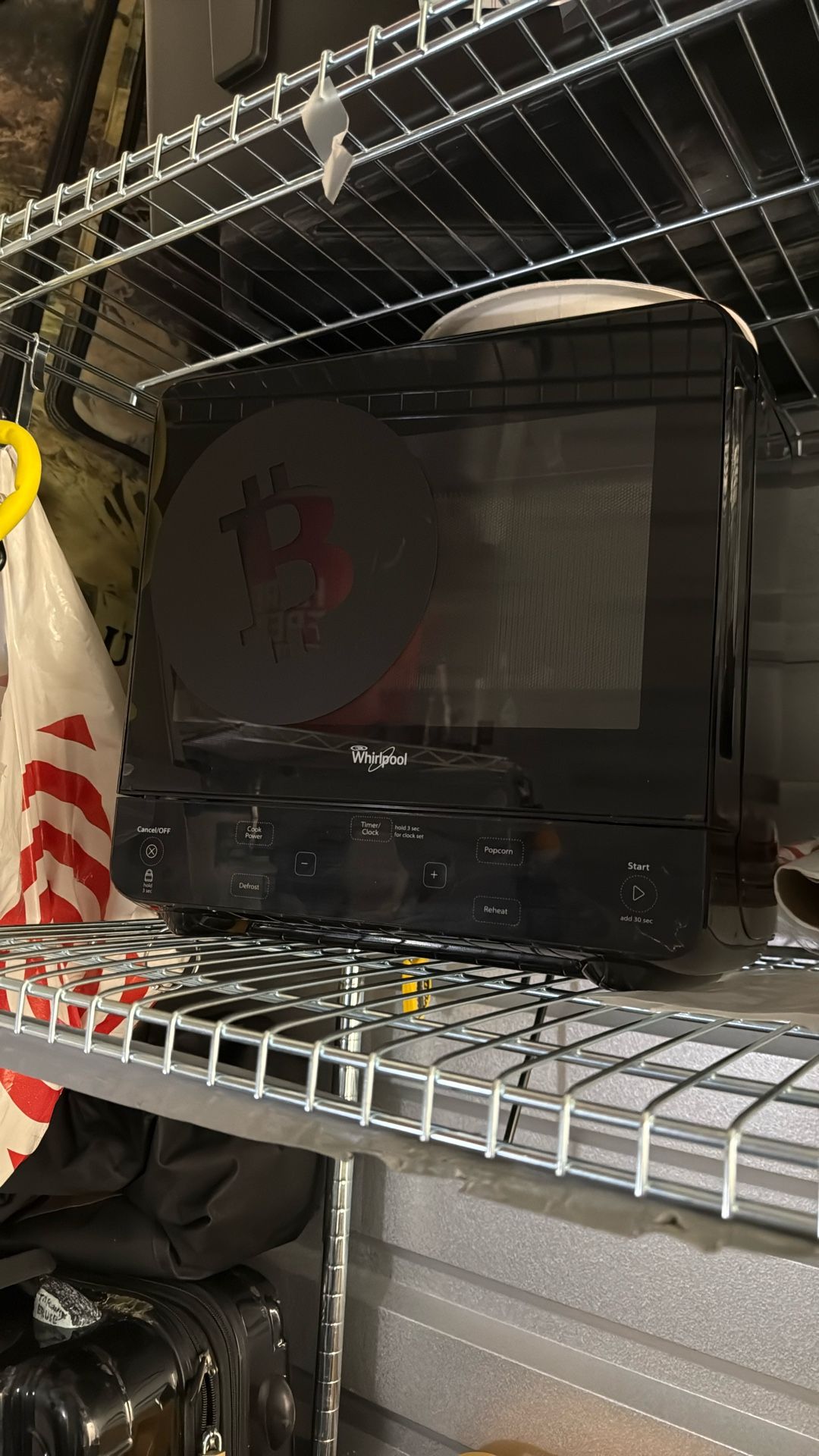 Whirlpool Microwave Bitcoin Sticker