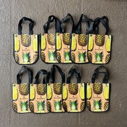 10 Brand new pineapple reusable bags