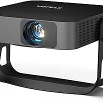 Brand New white Projector with WiFi and Bluetooth, 550ANSI Native 1080P Portable Outdoor Movie Projector, VO
