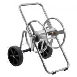Water Hose Reel Cart, 200/300 ft High-Pressure Garden Hose Cart, Hoses Reel Carts with Two Wheels, Handle & Heavy-Duty Mesh Storage Basket, Portable H
