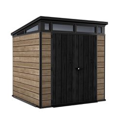 Keter Ashwood 7 ft. x 7 ft. Shed ADO #:CST-10576 Brand New – Sealed Box.Price is Firm. Description : Introducing the Signature 7x7 Storage Shed, a mas