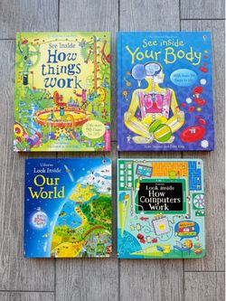 Usborne Children’s Kid’s Flap See / Look Inside Books