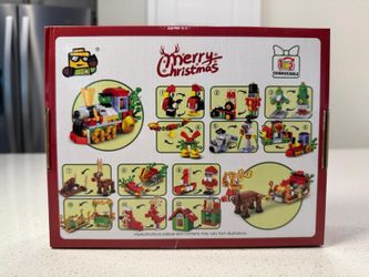 Merry Christmas 6-in-1 Building Block Toy Set for Kids Age 6+
