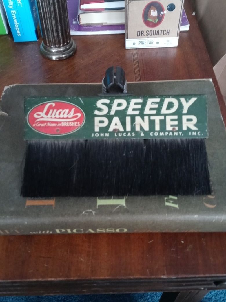 Antique Lucas 1920s Advertising Paint Brush.