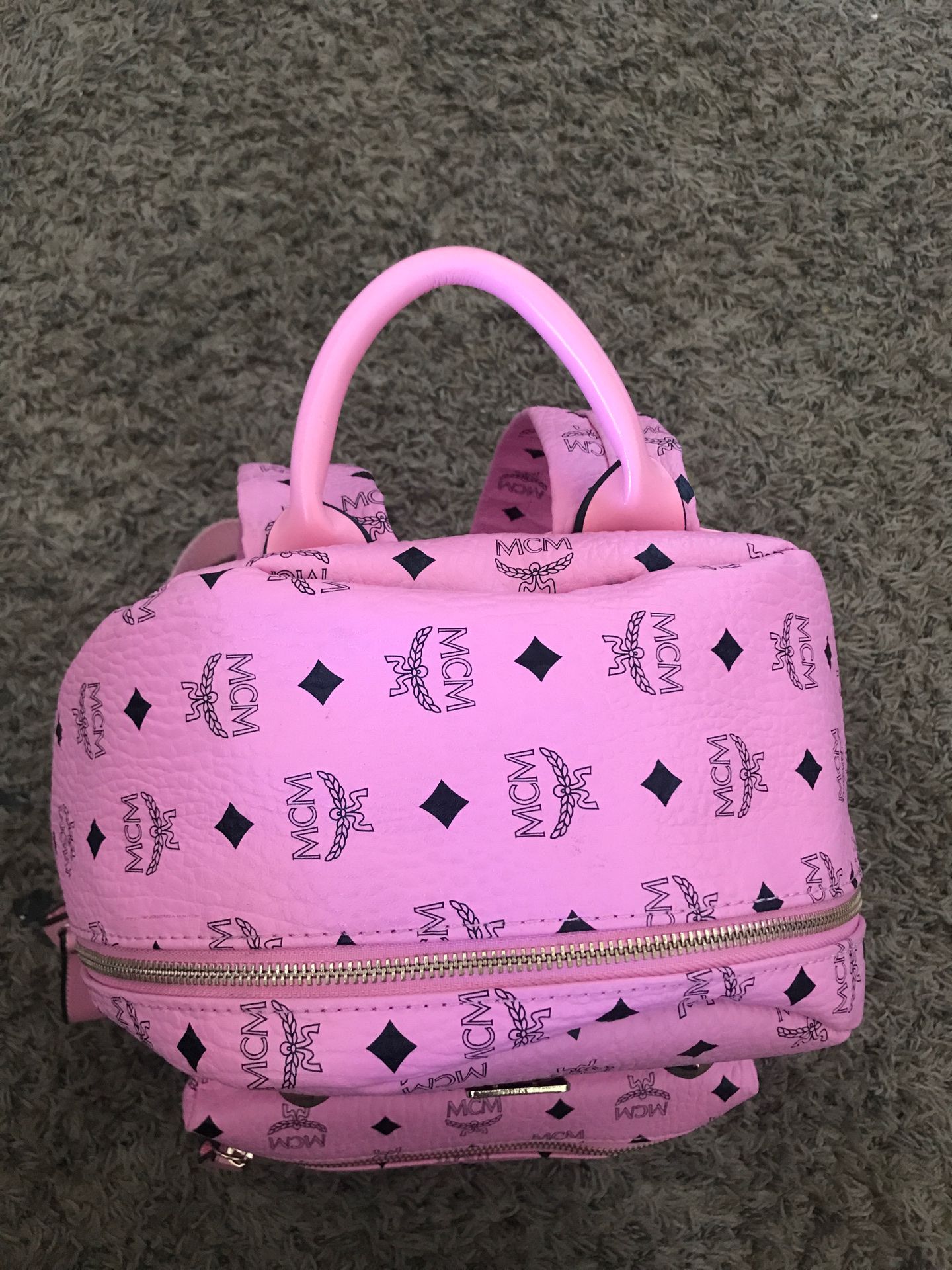 MCM pink backpack