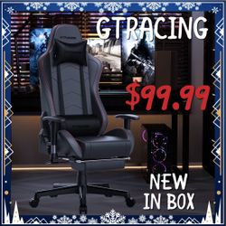 GTRACING VIDEO GAME CHAIR BLUETOOTH SPEAKERS NEW