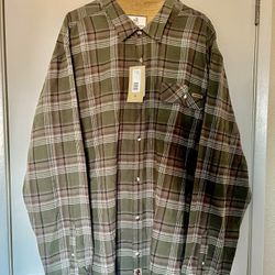 NWT plus size plaid men flannel sze 3X