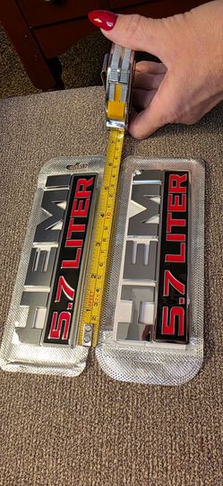 HEMI 5.7 Liter Emblem Badges – choose color SHIPPING AVAILABLE
