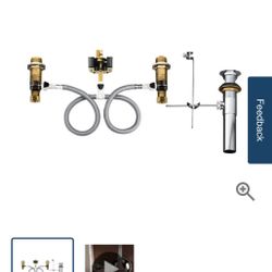 Two Handle Widespread Lavatory Rough In Valve 