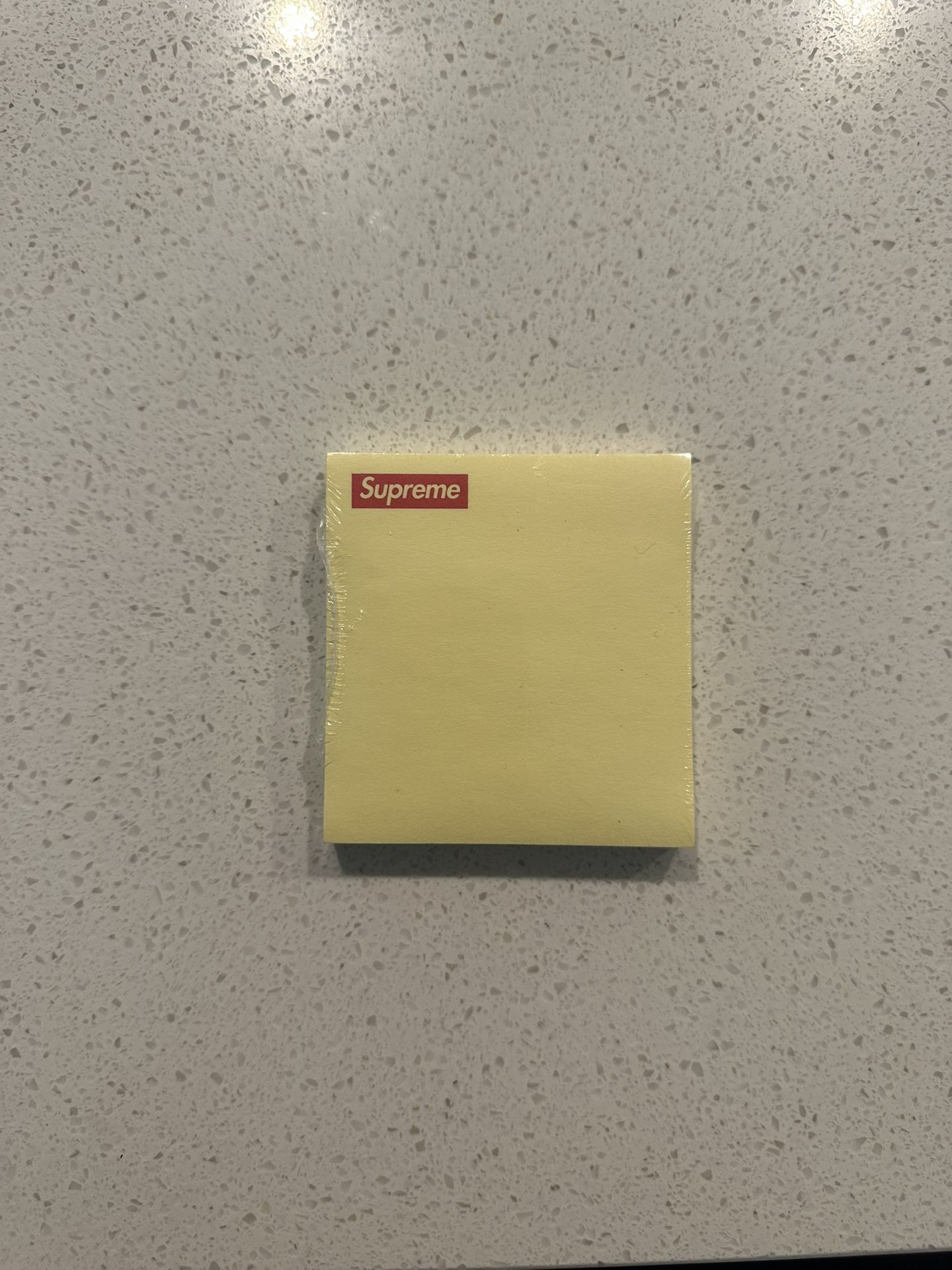 Supreme Post It Note Yellow FW2014 Pad Sticky Box Logo