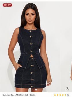 Fashion Nova Denim Set