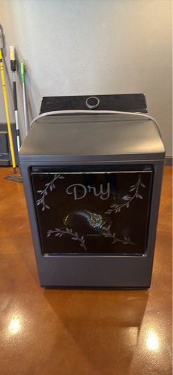 LG digital electric dryer, dark gray