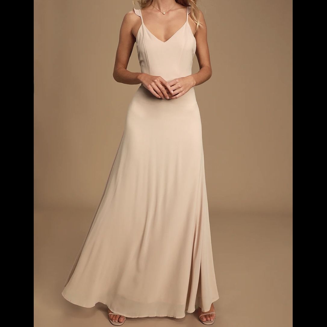 Lulus Meteoric Rise Blush Maxi Dress