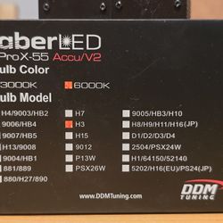 DDM Tuning H3 LED Headlight Bulbs – 6000K – New in Box