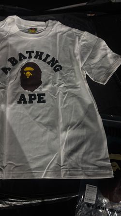 Bape College White Tee