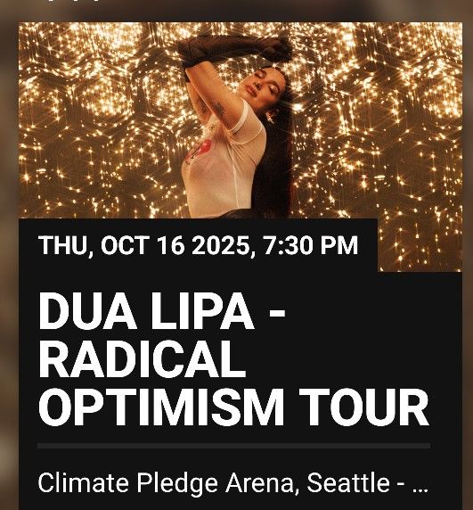 Dua Lipa Climate Pledge Oct 16
