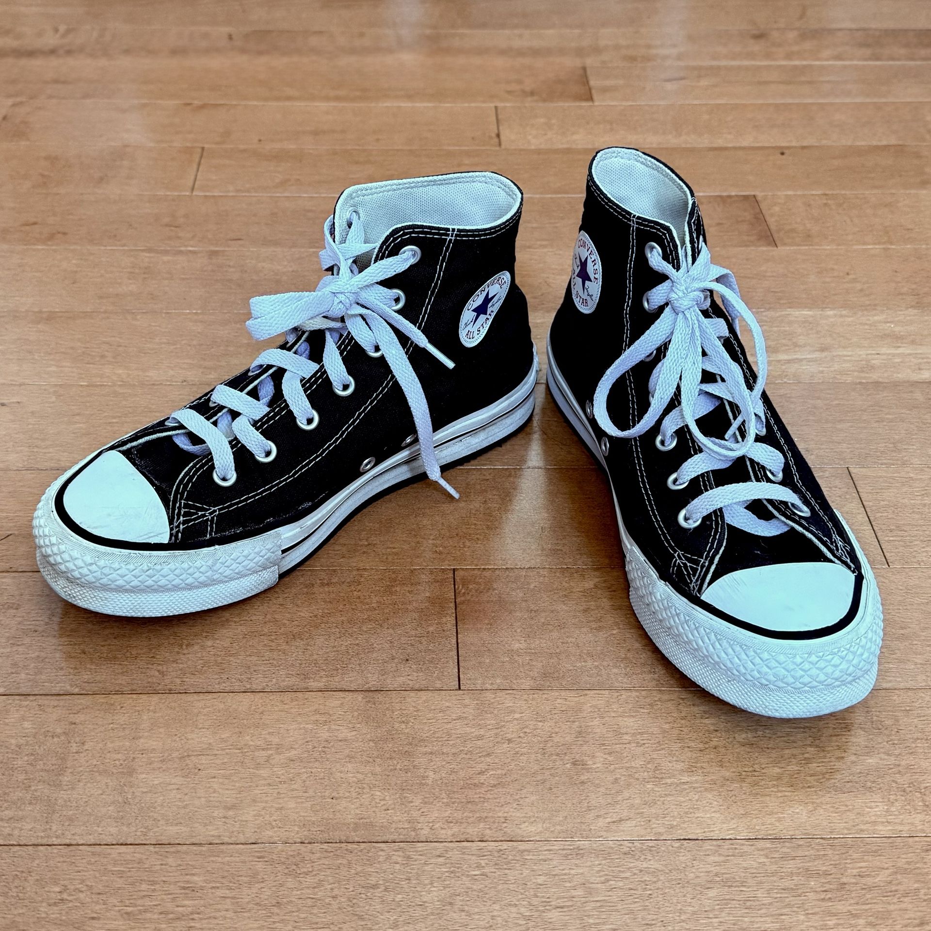 Girls Chuck Taylor Converse Black Lift Platform Shoes