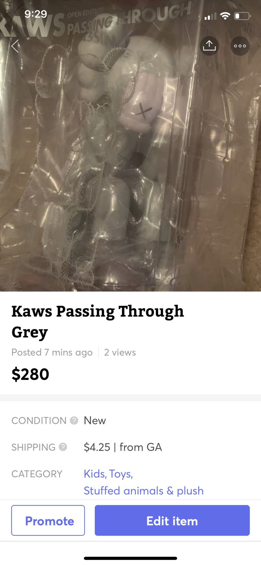 Kaws Passing Through Action Figure