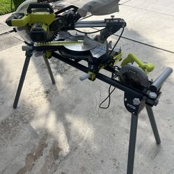 Ryobi Miter Saw, Ryobi Miter Stand, Ryobi Hand Saw