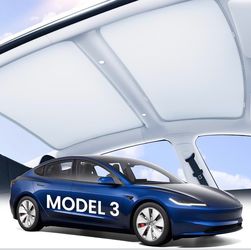 Zanch Tesla Model 3 Sunshade Roof for 2020-2026, Gray