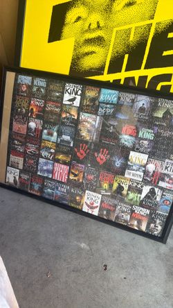 Stephan King books puzzle poster