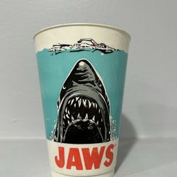 1975 JAWS Movie Plastic Advertising Cup