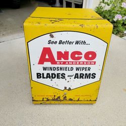 1950's Anco Wiper Blade Store Gas Station Display Cabinet 