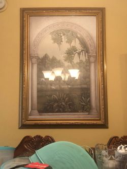 Gold framed Art work