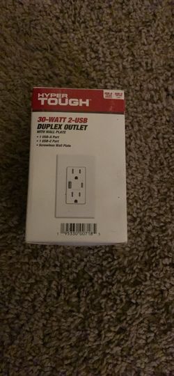 Hyper Tough 30-Watt 2-USB Duplex Outlet