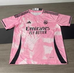 Real Madrid Adidas Pink Jersey with Tags
