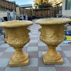 New Flower Pots Made Out Of Cement Perfect Gift 