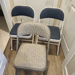 3 Folding Chairs