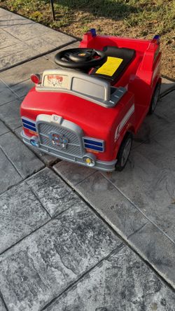 Paw Patrol 6 Volt Paw Patrol Marshall Quad Powered Riding Toy with Realistic Fire Truck Sounds