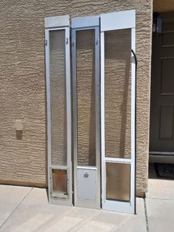 6ft Tall Tall Pet Dog Cat Door Sliders $35-$65 each See All Photos Read Description