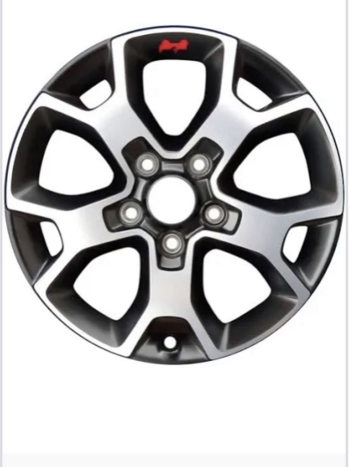 5-2020: 17" JEEP WRANGLER WHEEL- RIM BLACK POLISHED