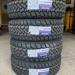 (4) - LT275/65/18 Otani SA2100 Tires