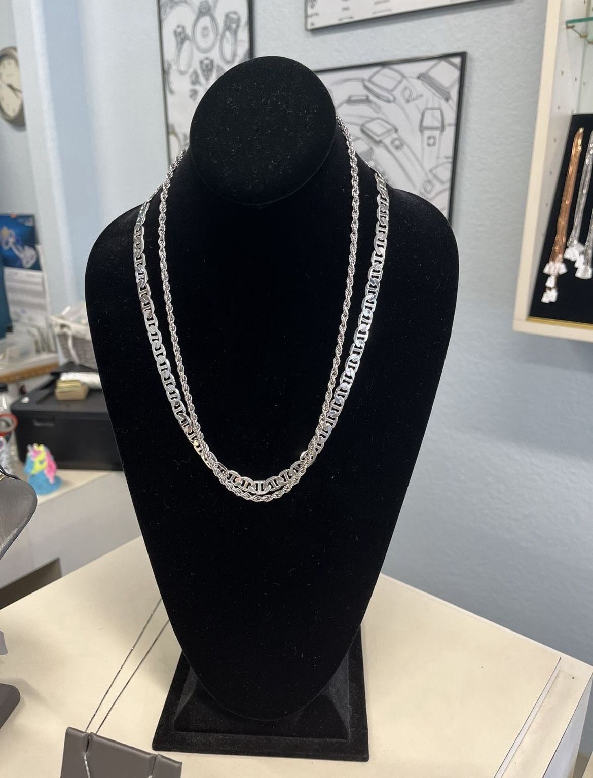 White Gold Plated Jewelry Set
