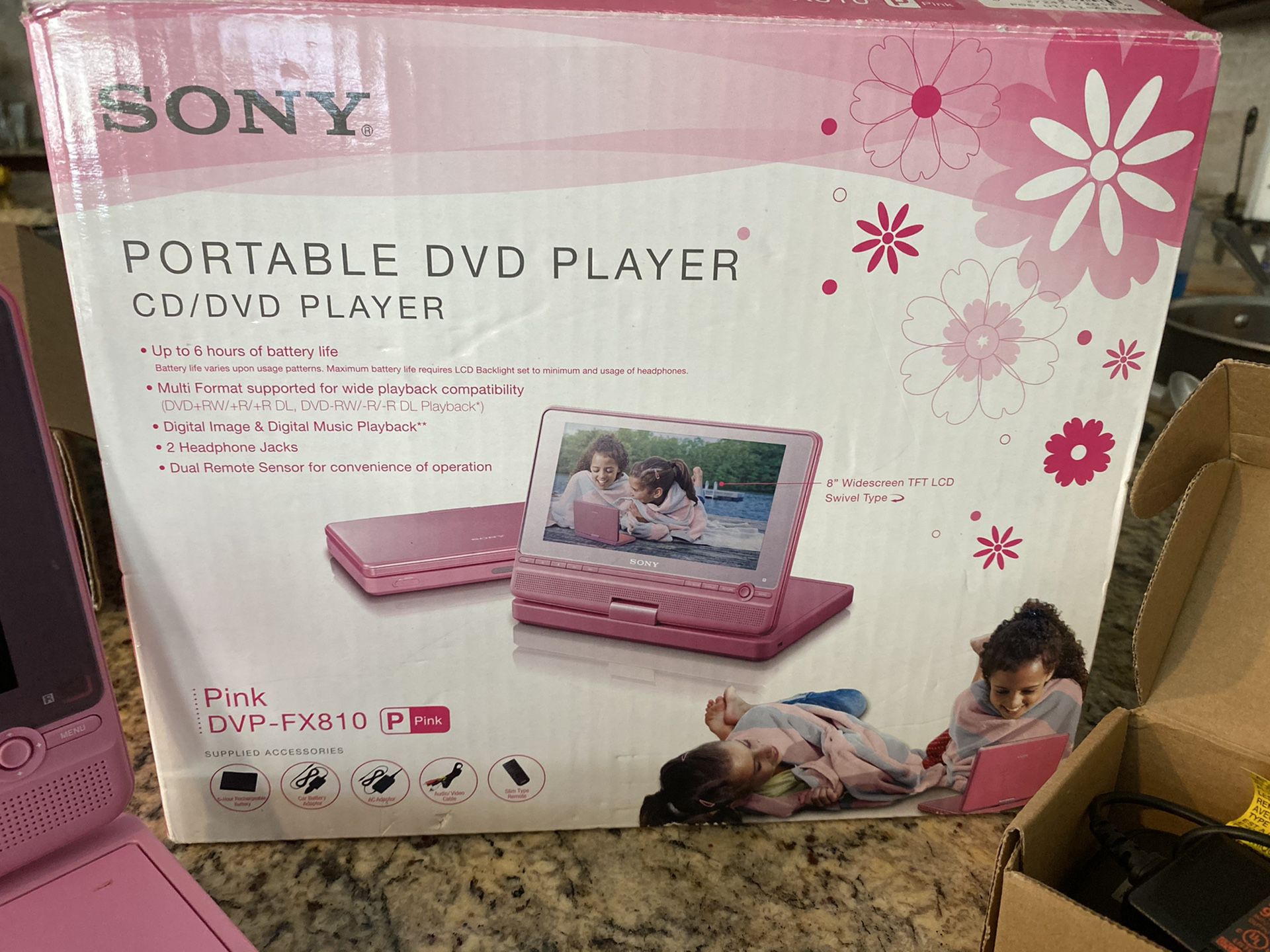 SONY Portable DVD/CD Player-PINK