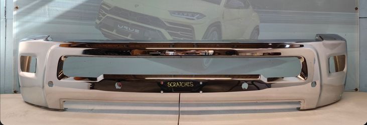 2010-2018 DODGE RAM 2500, 3500 CHROMED WIHT SENSORS HOLES FRONT BUMPER