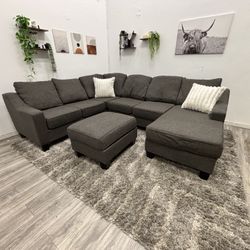 Gray Sectional Couch - Free Delivery 