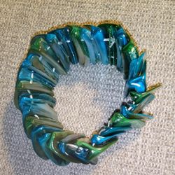 Blue Abalone Shell Bracelet