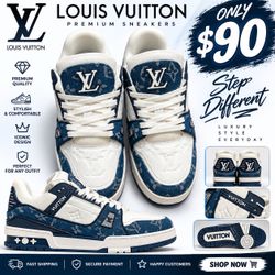 Trainer Sneakers Blue Monogram
