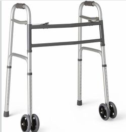 Medline Bariatric Folding Walker – Open Box, Never Used – 500 lb Capacity